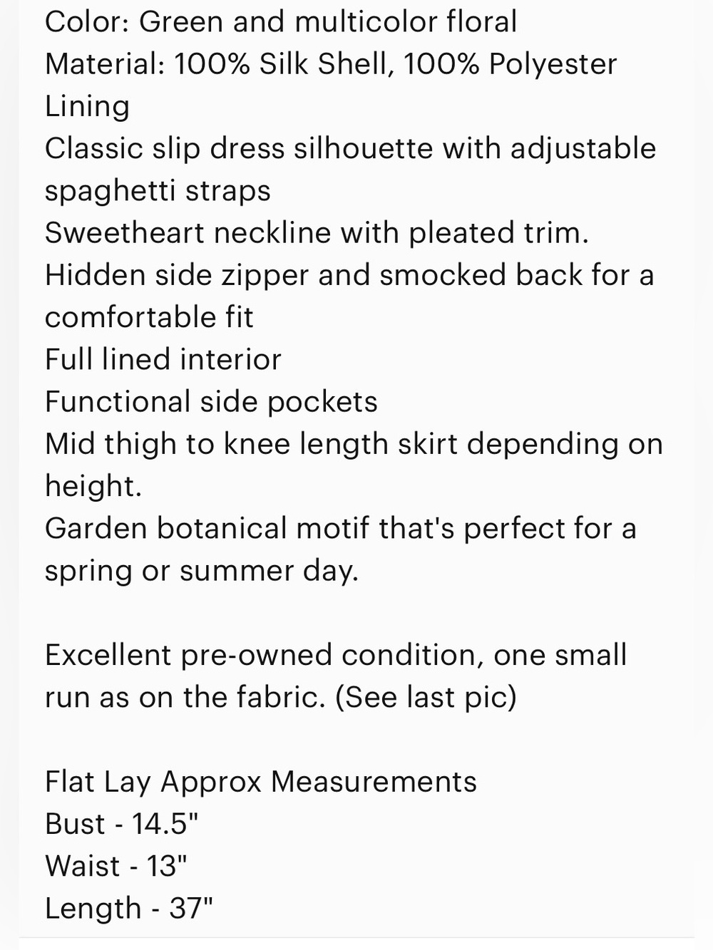 Anthropologie Floral Silk Slip Dress
ORIGINAL PRICE $180.00 - Picture 13 of 13